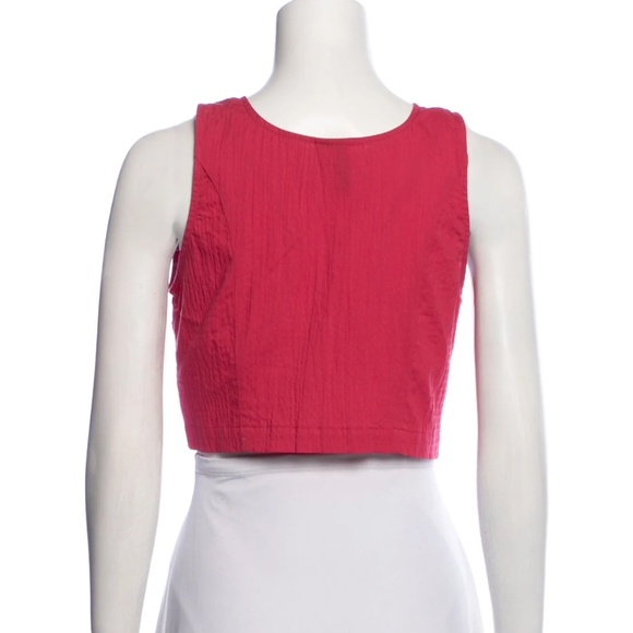 Pink Ilana Kohn bean sleeveless button top - Picture 3 of 3